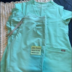 Fresh aqua set. Small top and small joggers